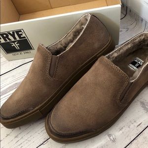 New Frye Women’s Gemma Slip-Ons (Grey)